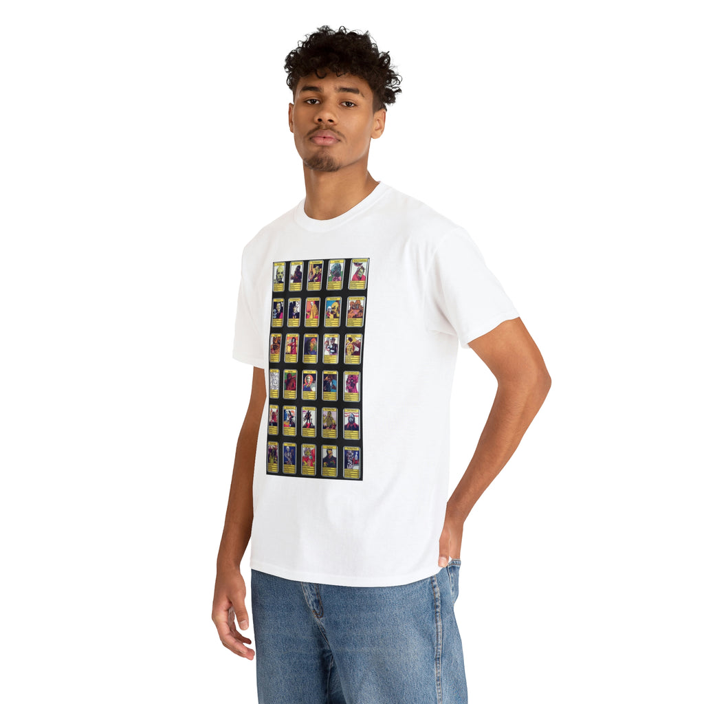 Top Trumps Horror Cards - Unisex Heavy Cotton Tee - www.desimovies.biz