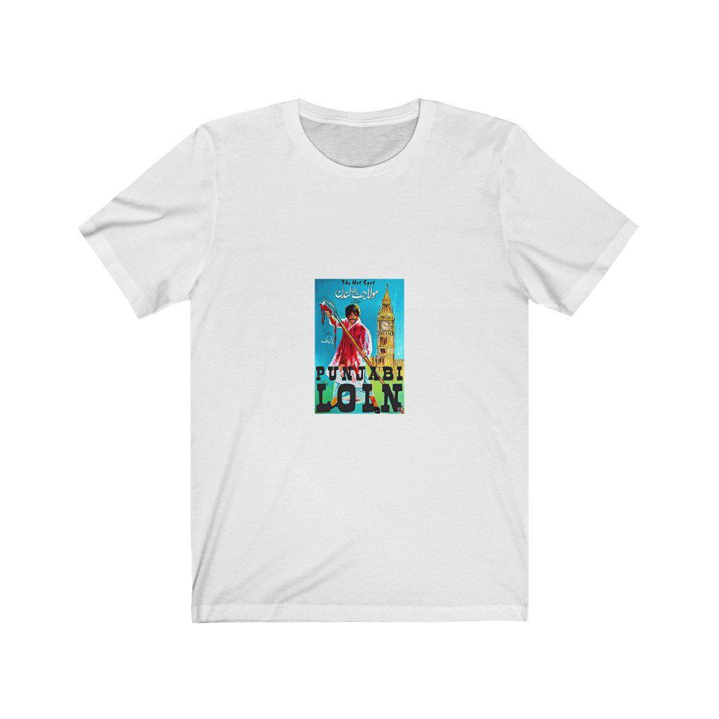 Punjabi Loin - Jat in London - Unisex Jersey Short Sleeve Tee - www.desimovies.biz