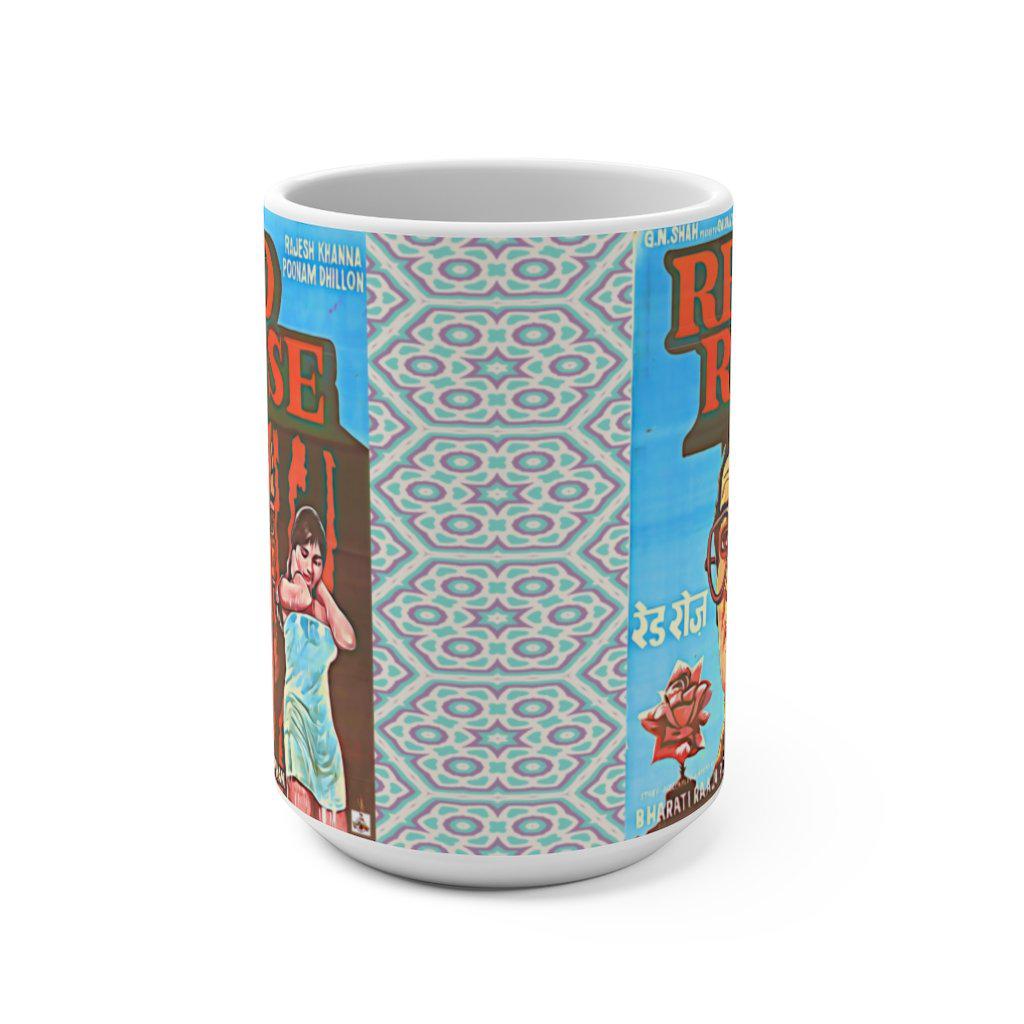 Red Rose (Blue) Bollywood Mug 15oz - www.desimovies.biz