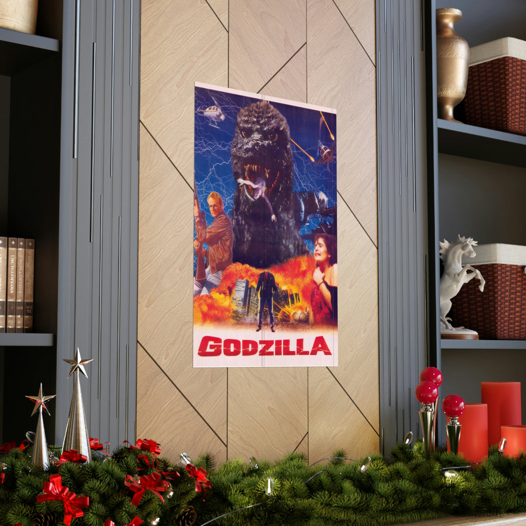 Godzilla - Pakistani Poster - Premium Matte Vertical Posters - www.desimovies.biz