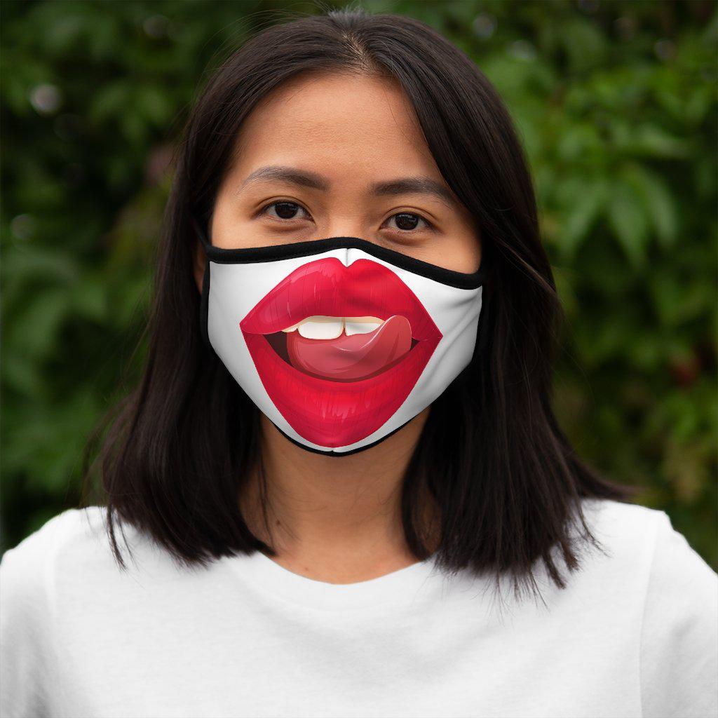 Hot Lips - Fitted Polyester Face Mask - www.desimovies.biz