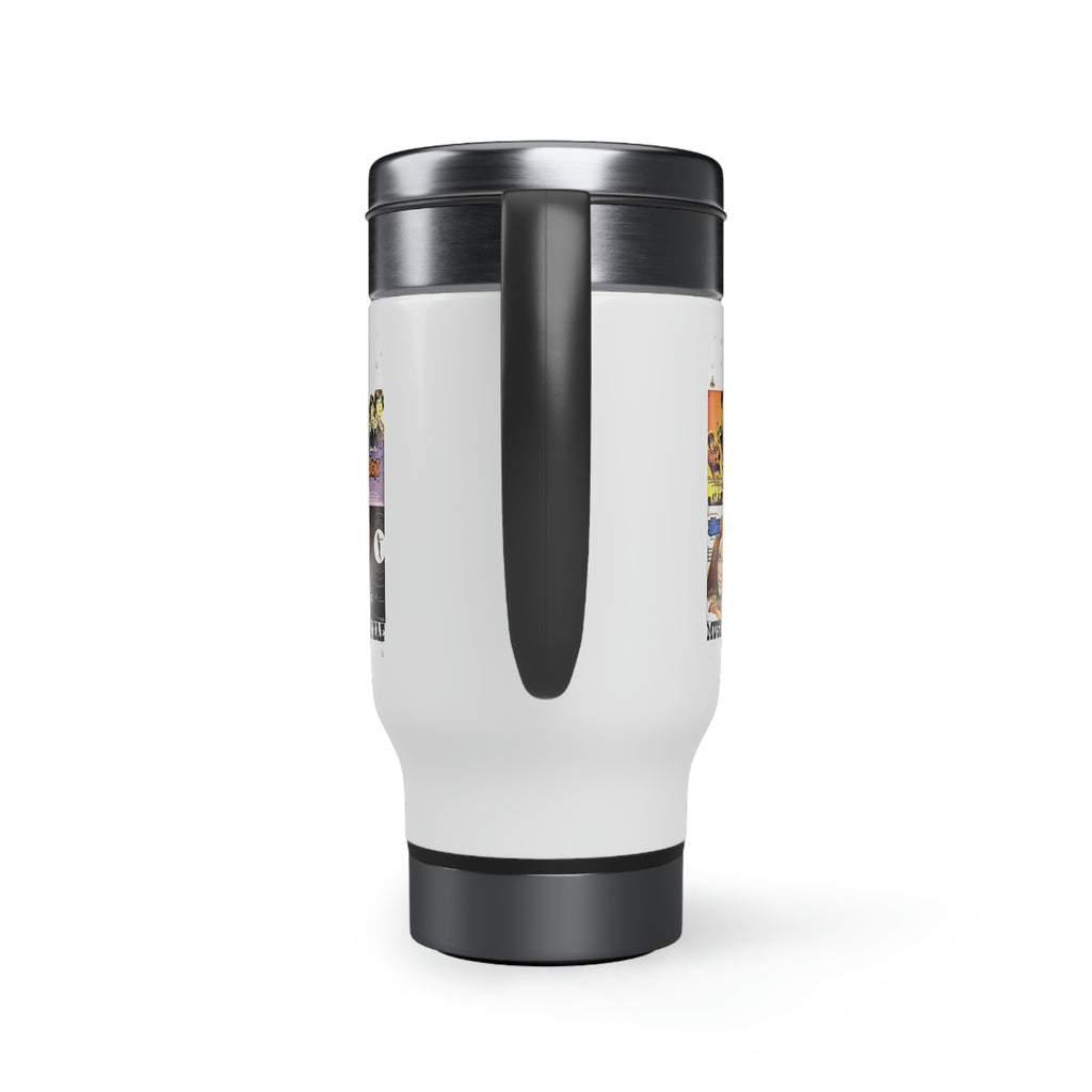 Don - Bollywood - Stainless Steel Travel Mug with Handle, 14oz - www.desimovies.biz