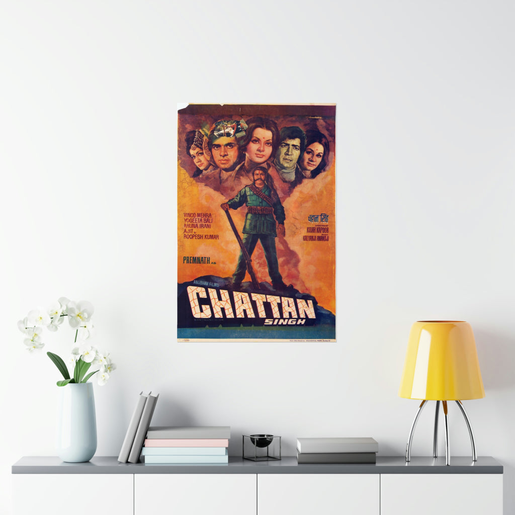 Chattan Singh (1974) Bollywood Premium Matte Vertical Posters - www.desimovies.biz