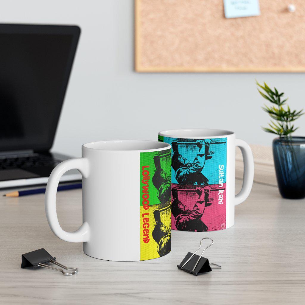 Sultan Rahi - Lollywood Legends - Ceramic Mug 11oz - www.desimovies.biz