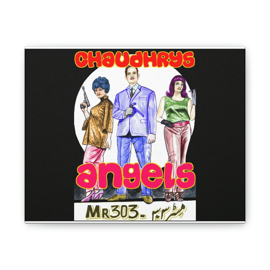 Chaudhry's Angels - Canvas Stretched, 0.75" - www.desimovies.biz