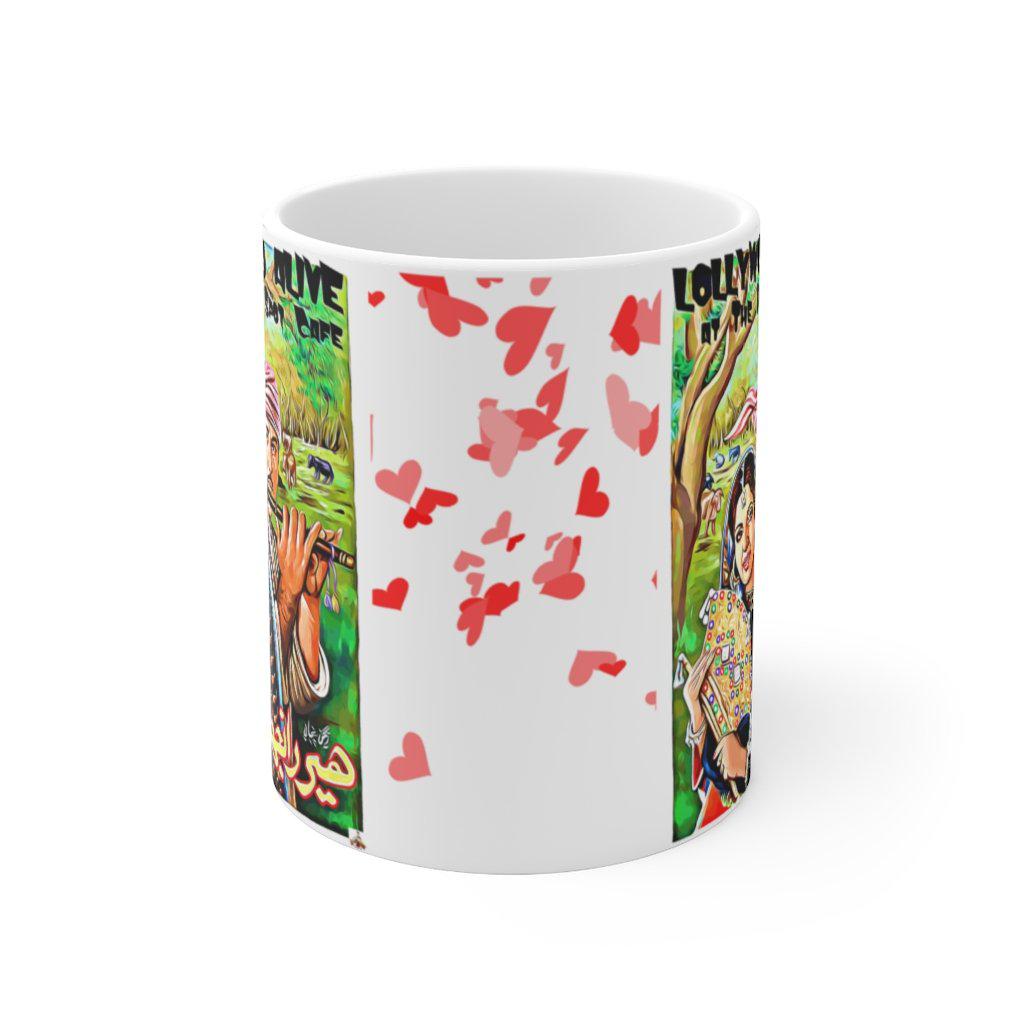 Heer Ranjha - Hand Painted - Ceramic Mug 11oz - www.desimovies.biz