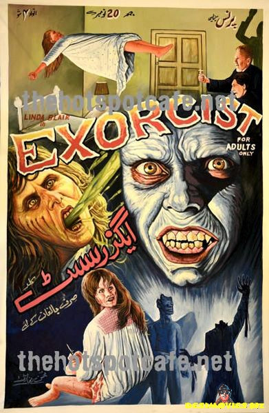 Exorcist, The (1973) Hand Painted Original Cinema Poster - www.desimovies.biz