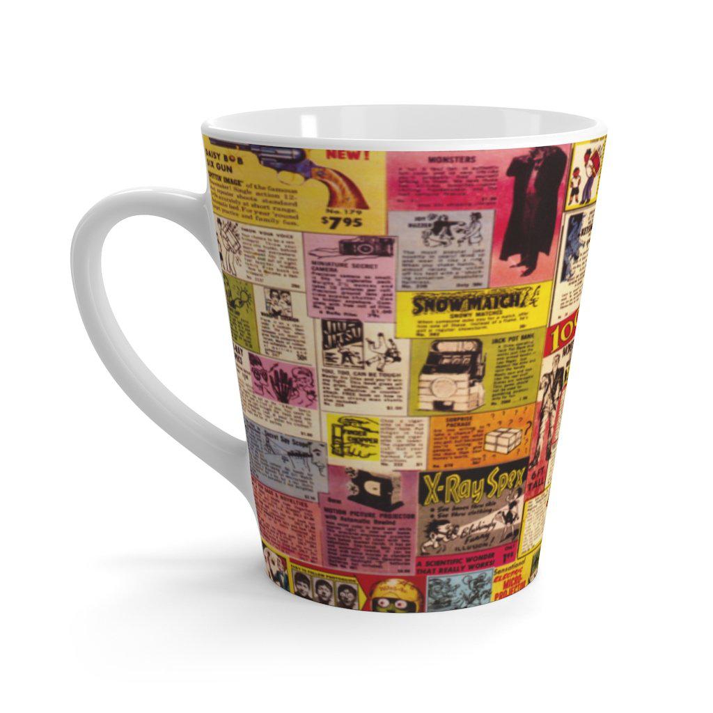 Vintage Comic Adverts - Latte mug - www.desimovies.biz