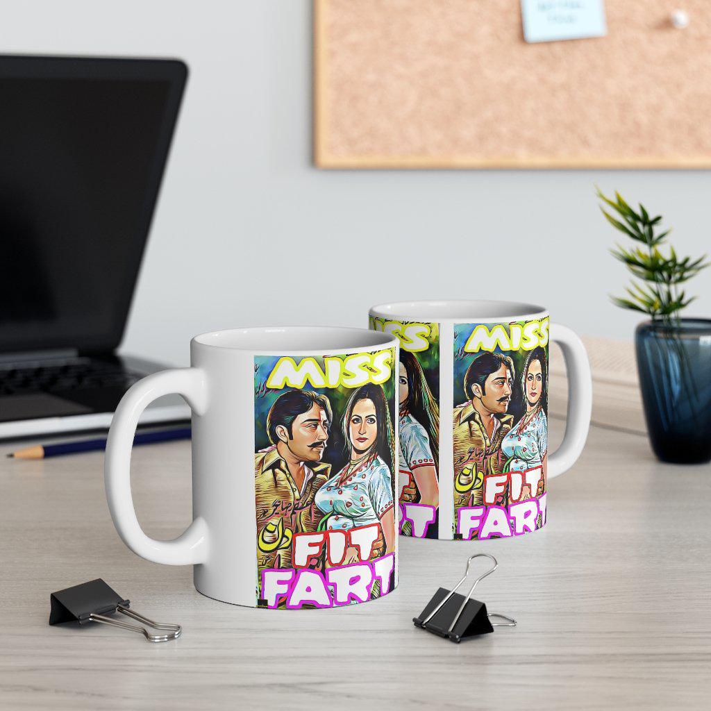 Mis Fit Fart - Lollywood Ceramic Mug 11oz - www.desimovies.biz