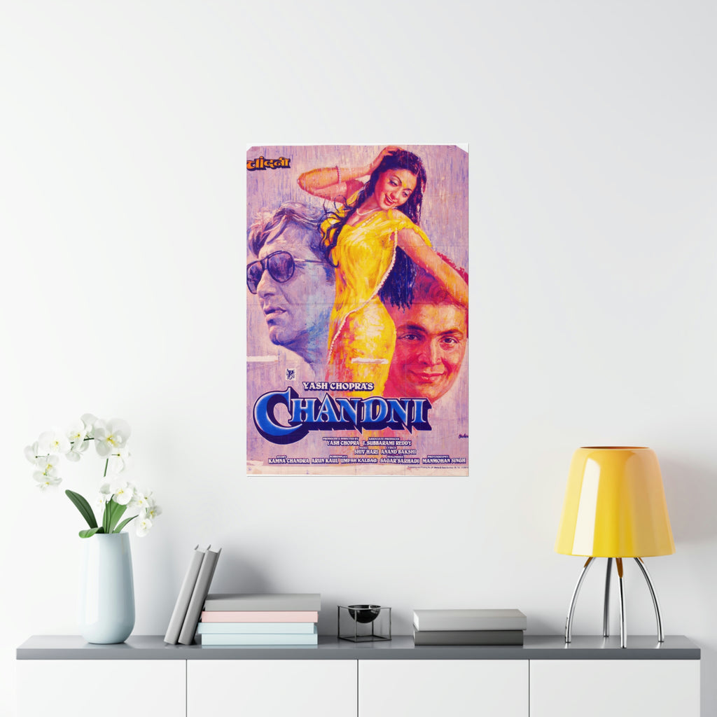 Chandni (1989) Premium Matte Vertical Posters - www.desimovies.biz