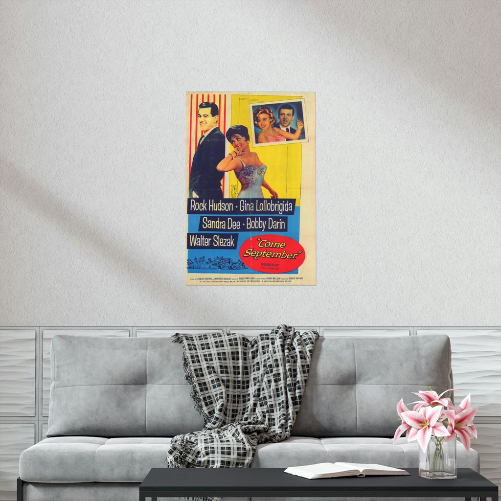 Come September (1961) Premium Matte Vertical Posters - www.desimovies.biz