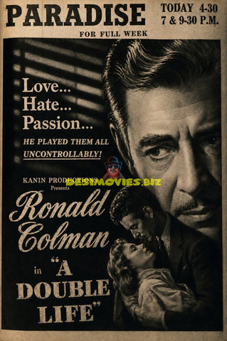 A Double Life (1947) Press Advert