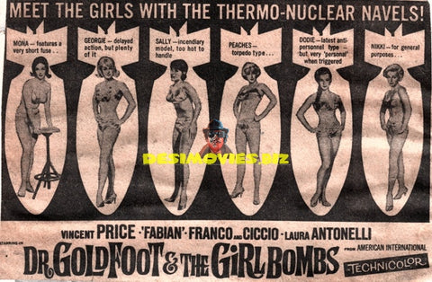 Dr. Goldfoot and the Girl Bombs (1966) Advert