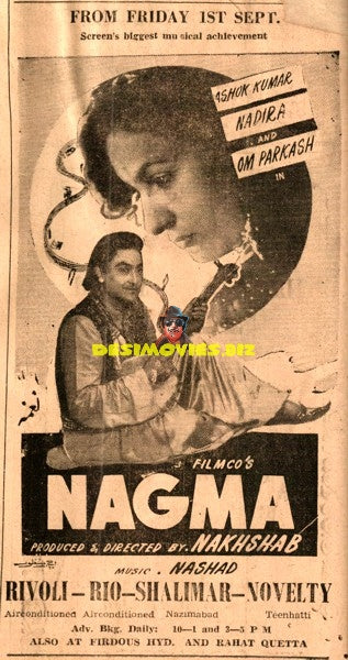 Nagma (1953) Advert