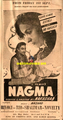 Nagma (1953) Advert