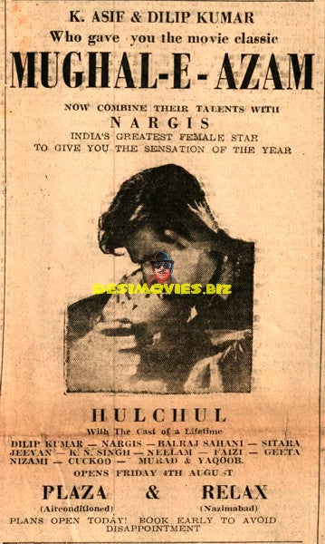 Mughal E Azam (1960 )Advert
