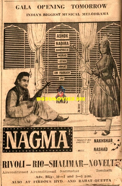 Nagma (1953) Advert