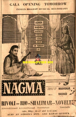 Nagma (1953) Advert