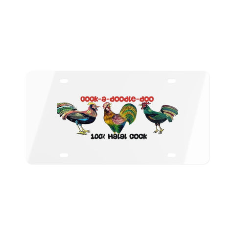 100% Halal Cock License Plate - www.desimovies.biz