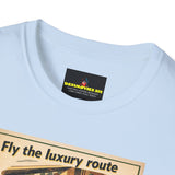 Vintage PIA Airlines Poster T-Shirt — Retro Travel Graphic Tee