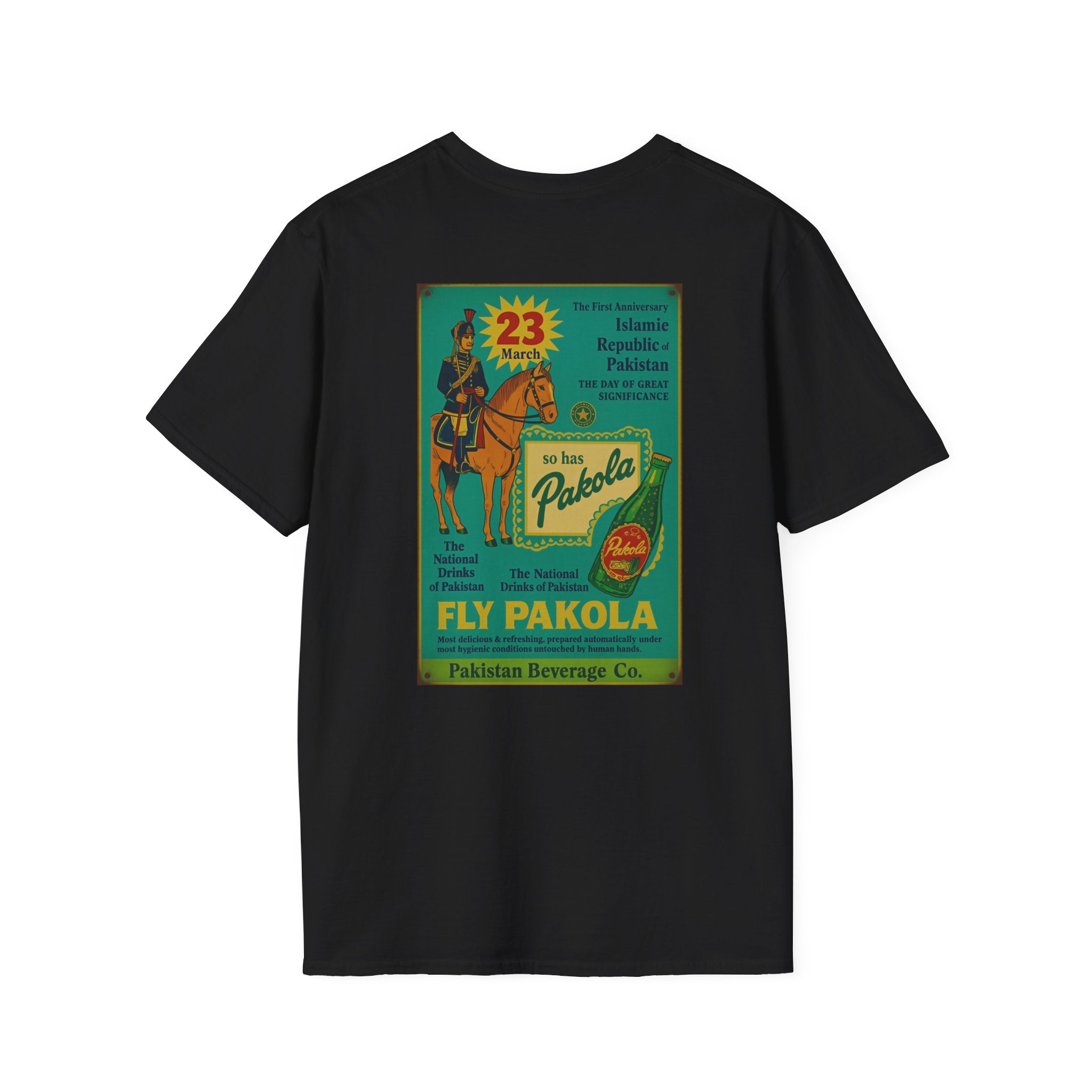 Pakola Vintage Poster T-Shirt — Retro Pakistani Soda Design