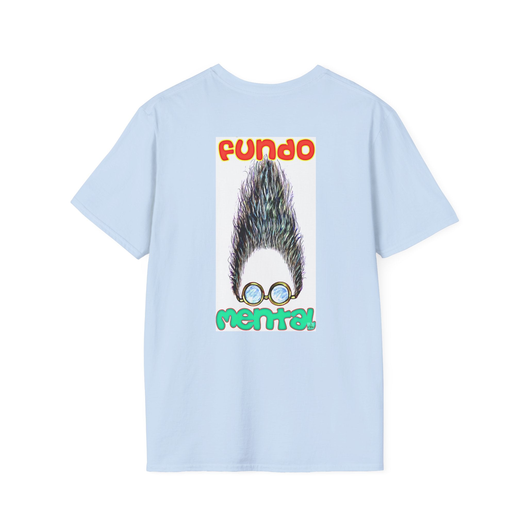 Fundo Mental T-Shirt — Retro Beard & Glasses Graphic Tee