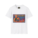 Political Graphic T-Shirt — Bold 'TRUMP' Patriotic Rifle Design