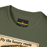 Vintage PIA Airlines Poster T-Shirt — Retro Travel Graphic Tee