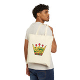 Aurat Raj Canvas Tote — Bold Feminist Crown Print Cotton Tote Bag