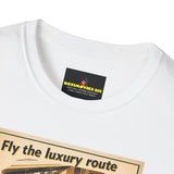 Vintage PIA Airlines Poster T-Shirt — Retro Travel Graphic Tee