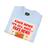 Graphic Tee — 'Fake News, It's All Just... Fake News' Political Cartoon T-Shirt
