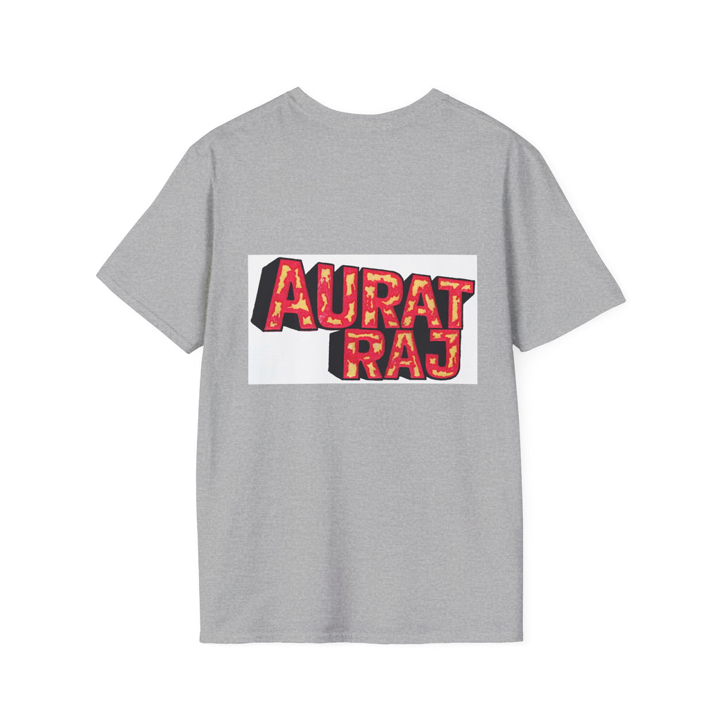 Aurat Raj T-Shirt — Bold Crown Graphic Tee with Urdu Calligraphy