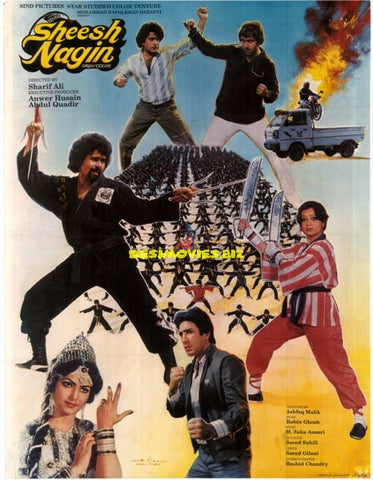 Sheesh Nagin (1988) Original Poster - www.desimovies.biz