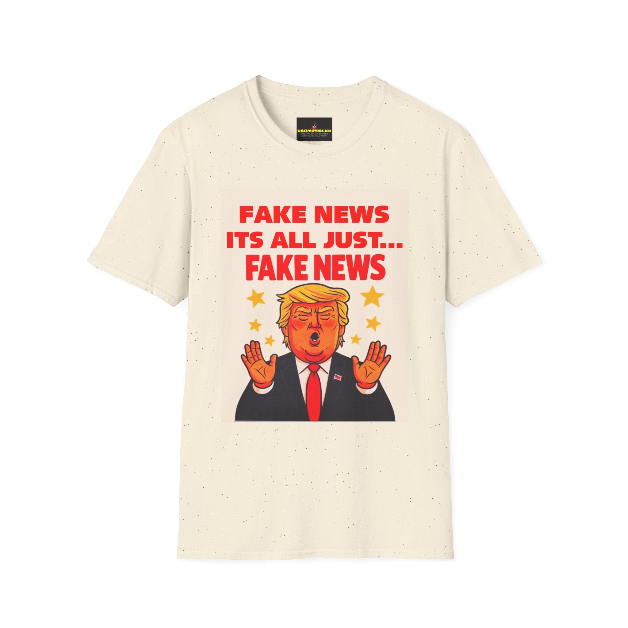 Graphic Tee — 'Fake News, It's All Just... Fake News' Political Cartoon T-Shirt