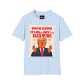 Graphic Tee — 'Fake News, It's All Just... Fake News' Political Cartoon T-Shirt