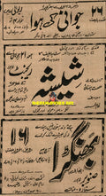 Sheesha, Bhangra, Jawani ki Hawa (1968) Advert - www.desimovies.biz