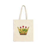 Aurat Raj Canvas Tote — Bold Feminist Crown Print Cotton Tote Bag