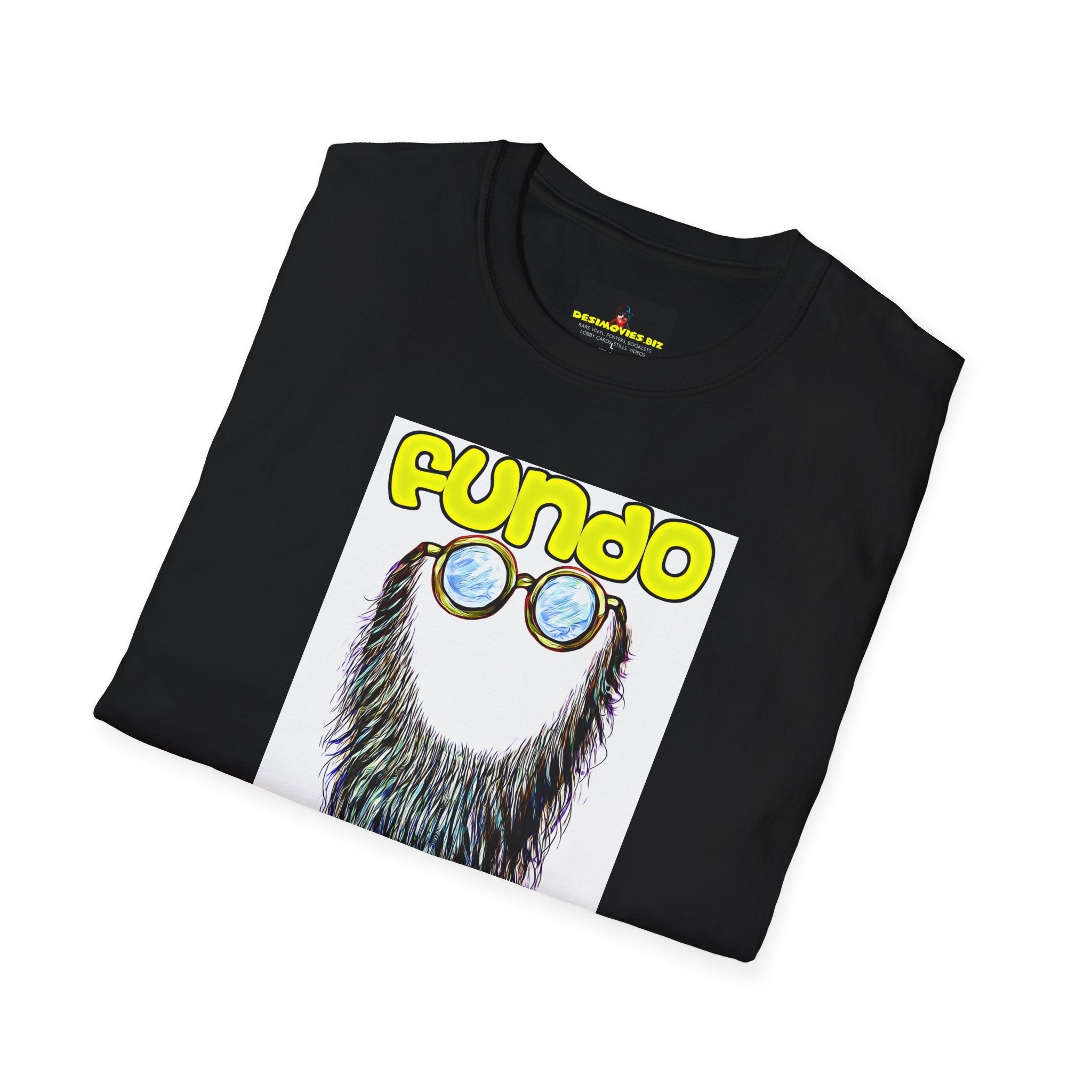 Fundo Mental T-Shirt — Retro Beard & Glasses Graphic Tee