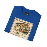 Vintage PIA Airlines Poster T-Shirt — Retro Travel Graphic Tee