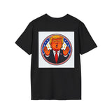 Rambo Trump Graphic T-Shirt — Patriotic Cartoon President Design