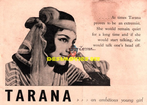 Tarana (1968) Film star