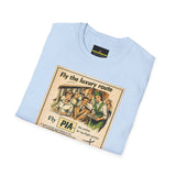 Vintage PIA Airlines Poster T-Shirt — Retro Travel Graphic Tee
