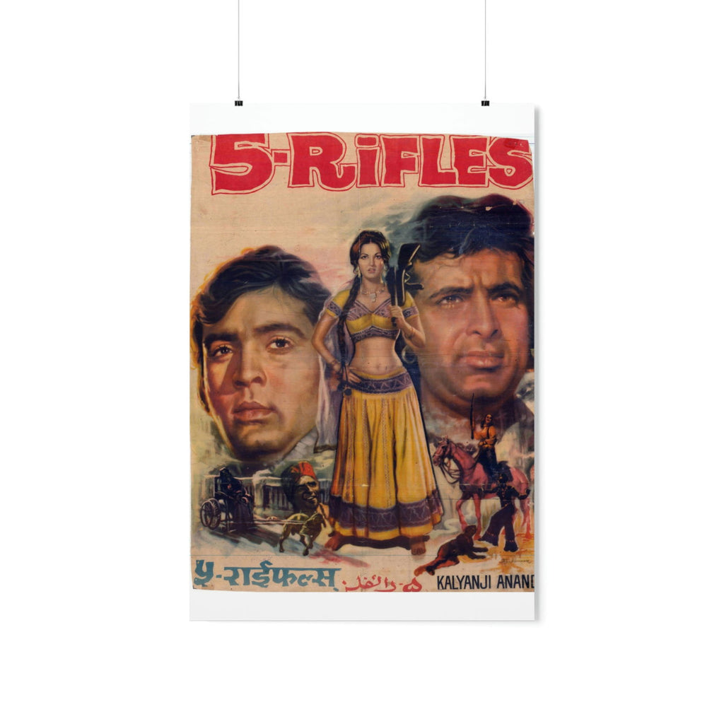 5 Rifles - Bollywood Premium Matte Vertical Poster - www.desimovies.biz