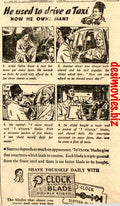 7 O'Clock Blades (1947) Press Advert 1947 - www.desimovies.biz