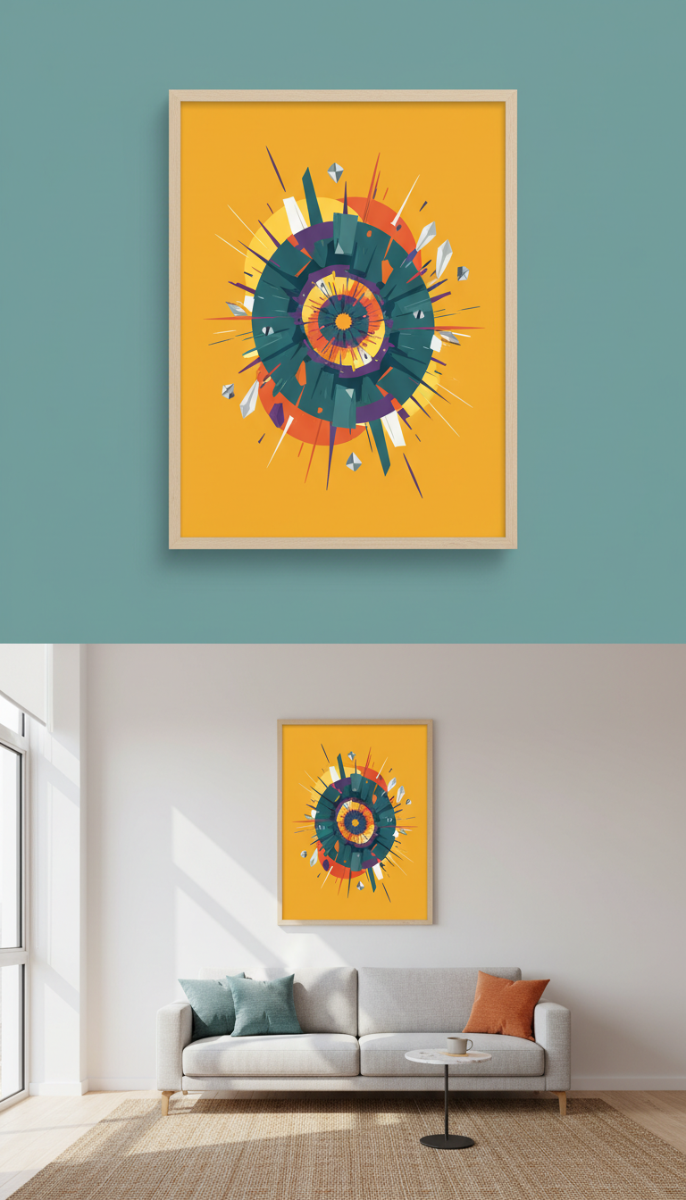Sci-Fi Art Deco Poster