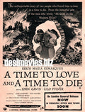 A Time to Live and a Time To Die (1958) Press Advert - www.desimovies.biz