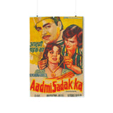 Aadmi Sadak Ka (1977) Poster - Premium Matte Vertical Posters - www.desimovies.biz
