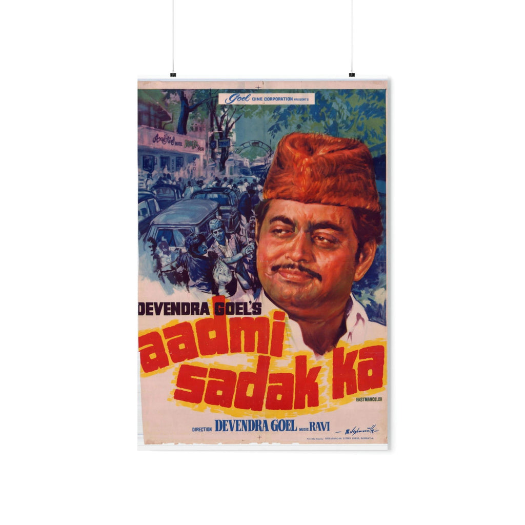 Aadmi Sarak Ka - Premium Matte Vertical Posters - www.desimovies.biz