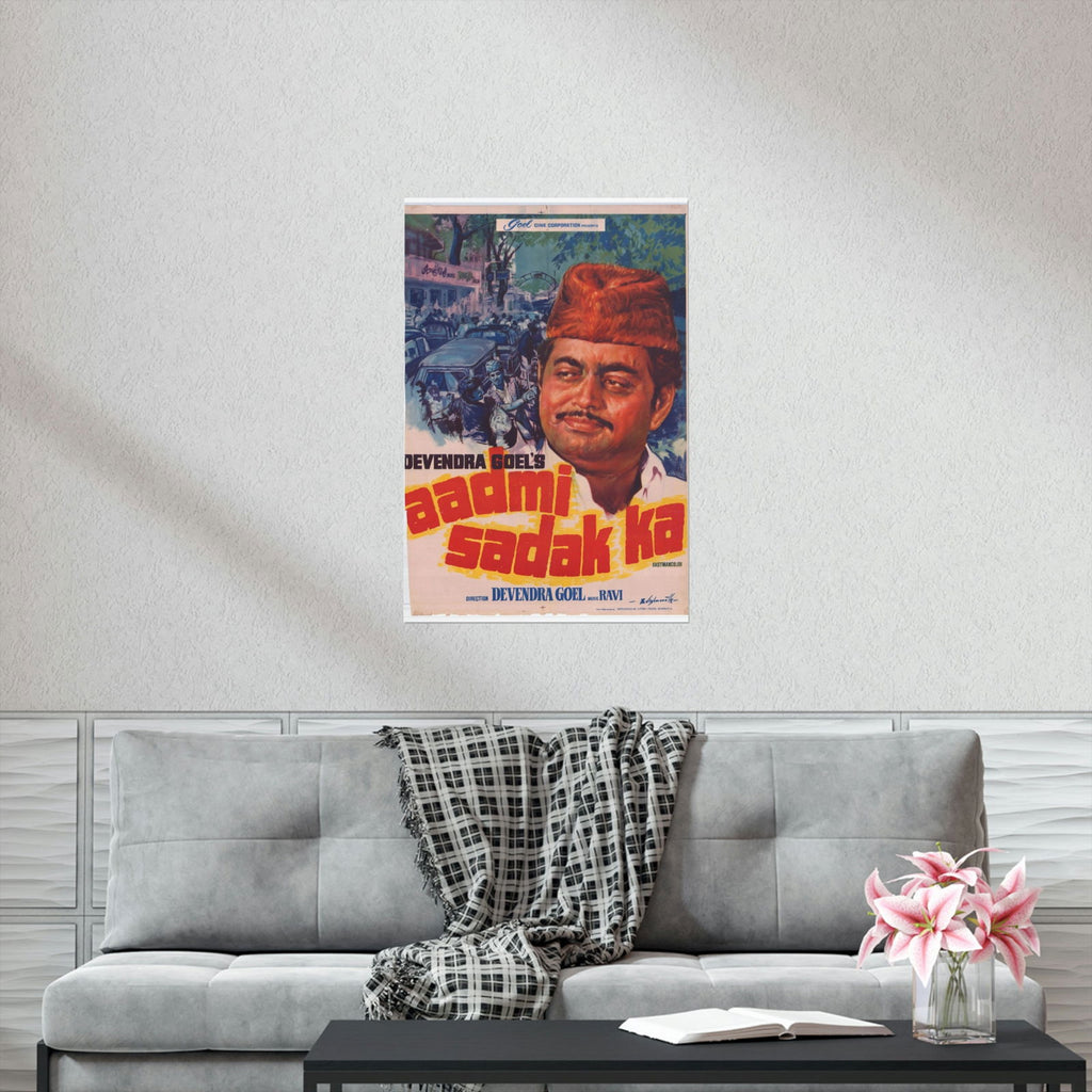 Aadmi Sarak Ka - Premium Matte Vertical Posters - www.desimovies.biz