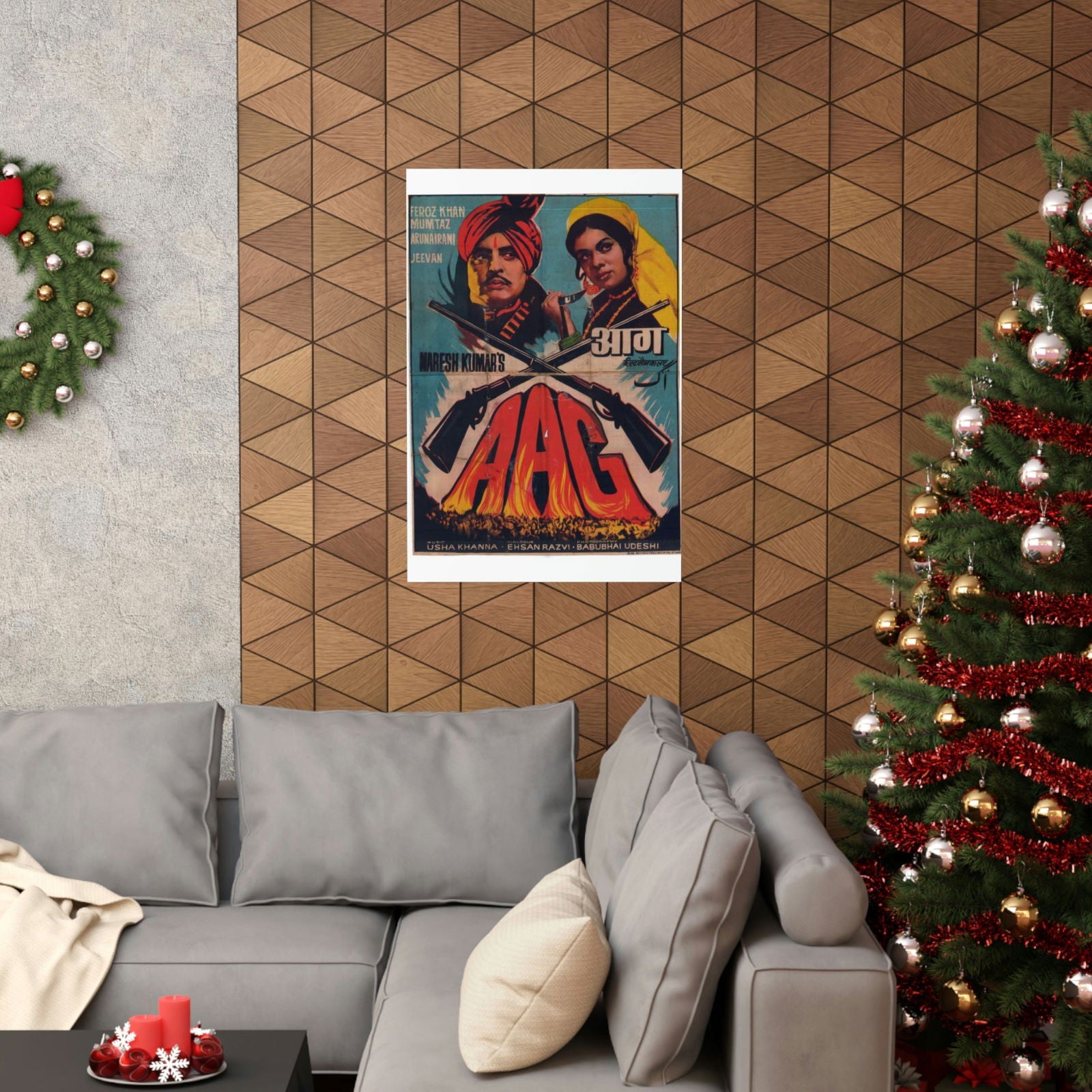 Aag (1967) Premium Matte Vertical Posters - www.desimovies.biz